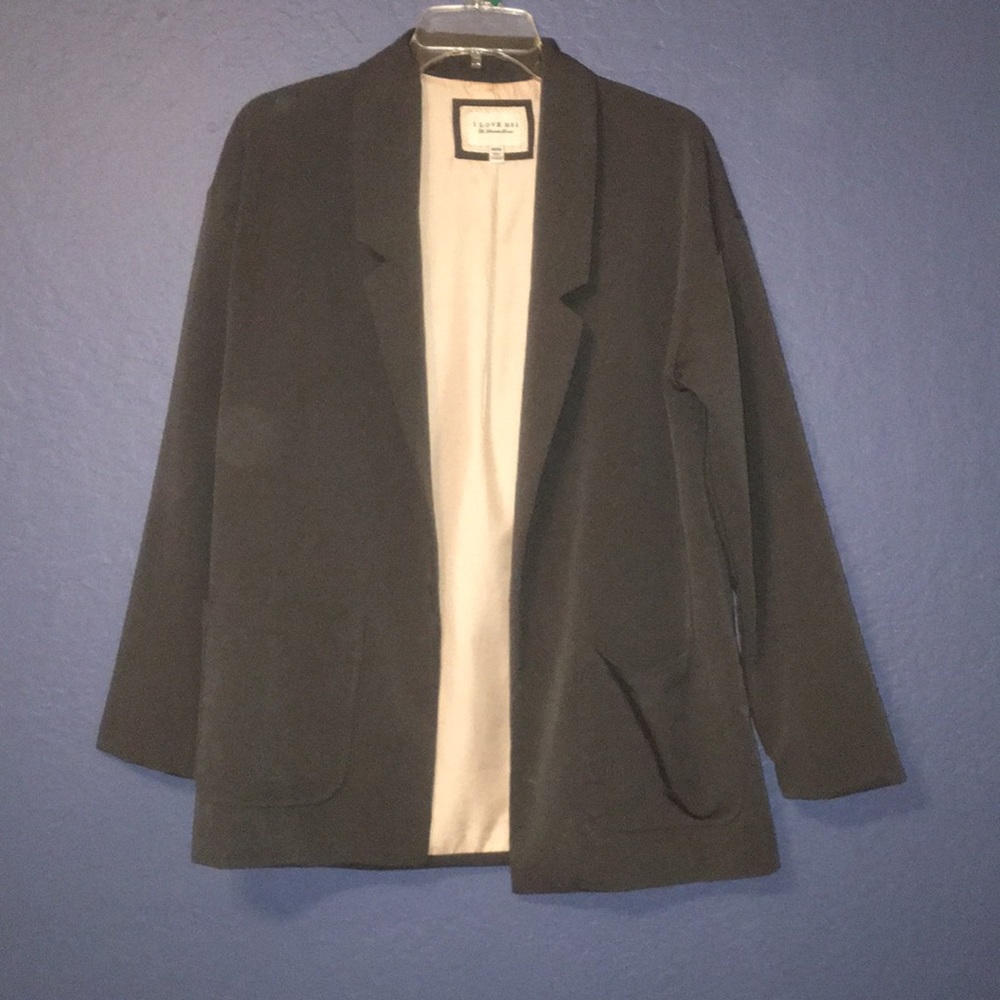 Grey oversized blazer